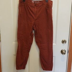 Corduroy high waist skinny jeans